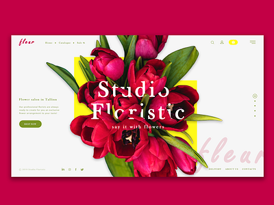 Fleur design illustration web
