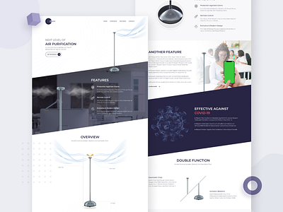 Icon3 - Air Purifier Landing Page - Web UI Design