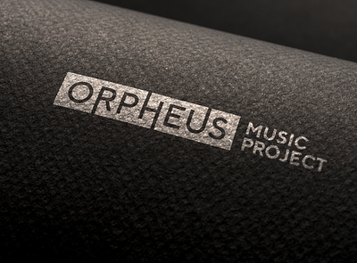 Orpheus Music Project abstract branding design extending lines geometric logo music music project opera orpheus vector wordmark