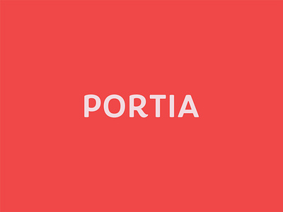 Portia branding design logo r typography wordmark wordmark logo