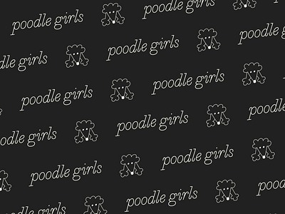 Poodle Girls Pt. 1 abstract branding design dog dogs doodle girl girls goofy graphic design icon illustration illustrative logo poodle poodlegirl rescue typography vector