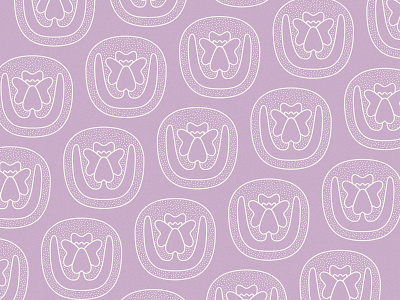 Orchid Repeat abstract badge branding flower flower pattern flowers georgia okeeffe icon illustration lavender lockup logo monoline orchid pattern repeat stipple vector