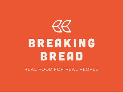 Breaking Bread branding bread grain illustration logo nonprofit typography