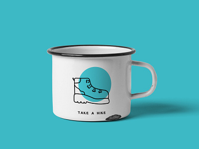 Metal Mug Blue