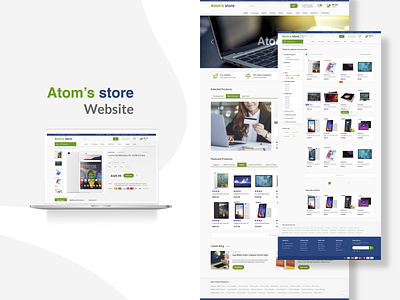 Atom s store design ui web website