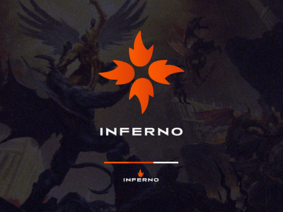 Inferno P2E NFT Rebrand branding crypto cryptocurrency decentralized defi design fire flame logo logo design nft nfts p2e playtoearn web3