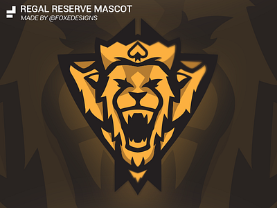 Lion Mascot Logo for @TheRegalReserve