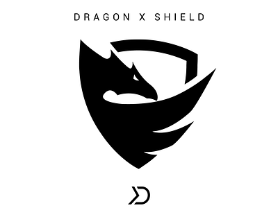 Dragon + Shield branding clean logo concept dragon dragon logo dragon shield logo design shield shield logo