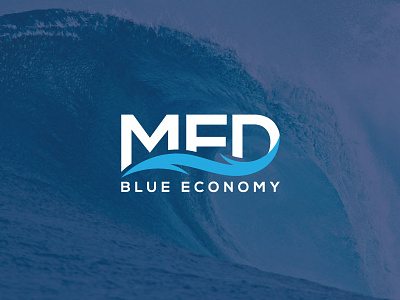 Med Blue Economy economy logo ocean wave