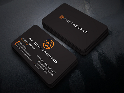 First Ascent business card brand branding businesscard businesscarddesign design idendity identity company print stationary ui