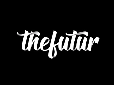 THEFUTUR CALLIGRAPHY STYLE LOGO CONCEPT adobe animation branding design illustration illustrator product thefutur theme typography vector