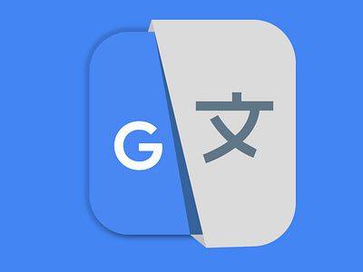 GOOGLE TRANSLATE ICON REDESIGN adobe animation branding design google googletranslate illustration illustrator product typography vector