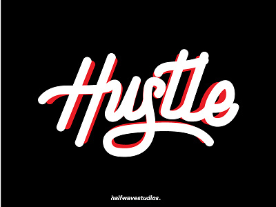 Hustle Lettering adobe animation app app design branding design icon illustration illustrator lettering logo minimal mobile product type typography ui ux web website