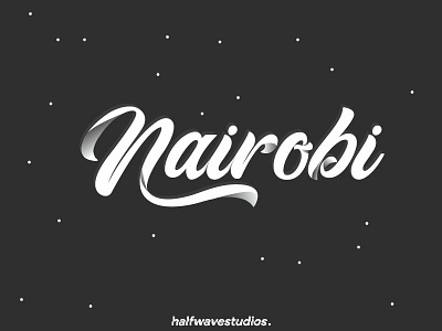 Nairobi Typography Lettering