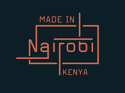 Made In Nairobi Kenya adobe animation app design branding coin corporate identity design flat identity illustrator lettering logo minimal page product type typography ux vector website