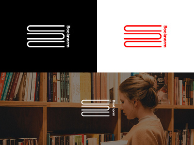 Booknorm Library Logo Design Concept Dribbble Upload