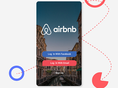 Airbnb Login Screen Slight Redesign adobe airbnb animation app app design branding design flat icon illustration illustrator logo page product typography ui ux vector web website