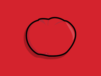 Tomato Illustration adobe animation app app design branding corporate identity design flat icon illustration illustrator logo page product tomato typography ux vector web website