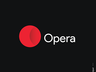 Opera logo redesign concept adobe animation branding browser design illustration illustrator opera product typography vector