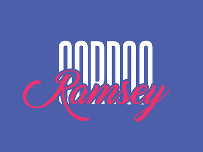 GORDON RAMSEY TYPOGRAPHY adobe animation branding design gordon illustration illustrator product typography vector website