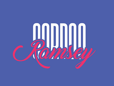 GORDON RAMSEY TYPOGRAPHY