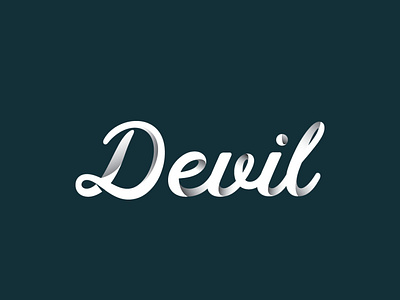 DEVIL TYPOGRAPHY adobe animation branding design illustration illustrator product typography vector website