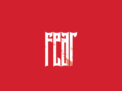 FEAR TYPOGRAPHY