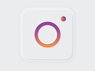 NEUMORPHISM INSTAGRAM LOGO