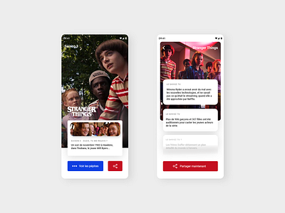 Fact Mobile App Concept mobile mobile app mobile design netflix stranger things ux