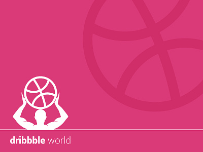 Hello Dribbble World apps brand brand specialist branding custome logo dribbble dribbble logo logo logo design logo designer logo maker stationery