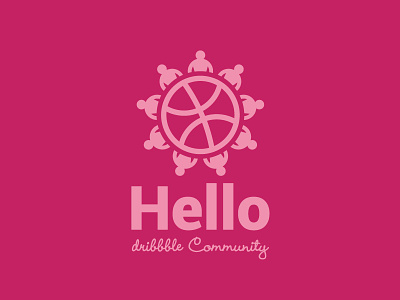 Hello Dribbble Community Logo branding dribbble dribbble community dribbble community logo hello dribbble icon logo mark