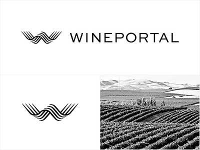 Wine Portal Branding branding design identity logo logomark portal valley vineyard wine