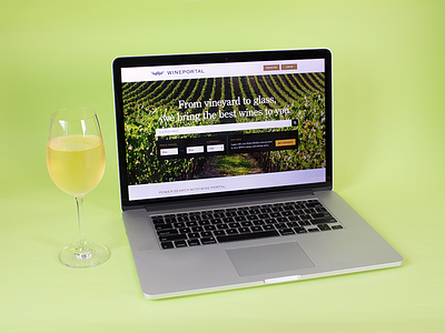 Wine Portal Site branding design identity logo portal valley vineyard website wine