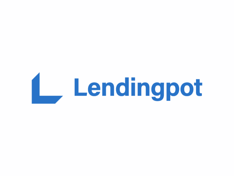 Lendingpot Logo branding finance fintech lend logo rebrand