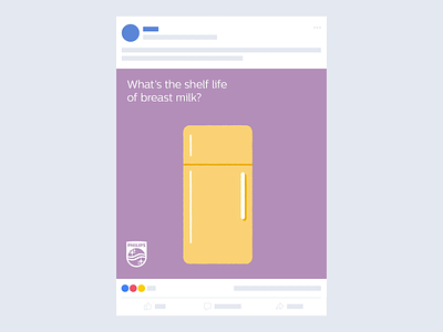 Shelf life of breast milk 🤱 animated avent baby breast fridge gif illustration infographic milk philips refrigerator