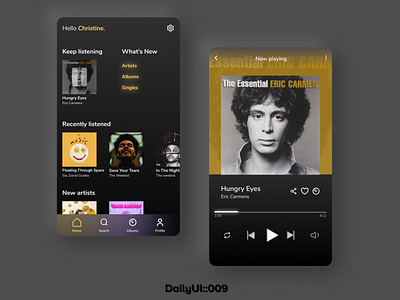Music Player - DailyUI::009