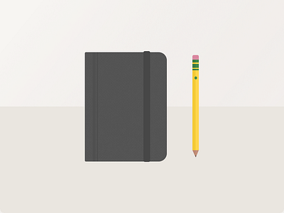 Write Me a Story? dixon ticonderoga education flat icon journal moleskine notebook notepad pencil sketch writing yellow pencil