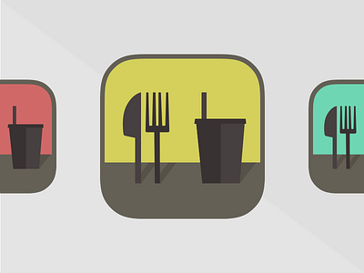 Food & Drink brown drink food fork icon knife muted pastel shadow sketch suppertime utensils