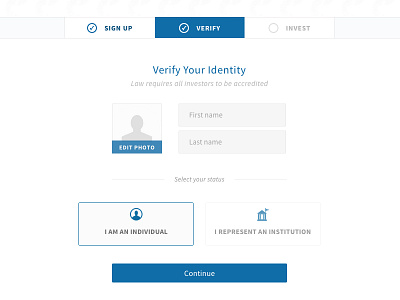 Onboarding Sign Up Flow