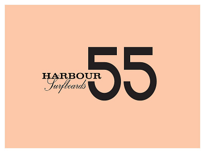 Harbour Surfboards 55yr. anniversary logo branding branding and identity branding design design graphic design icon design logo marketing collateral typography vector