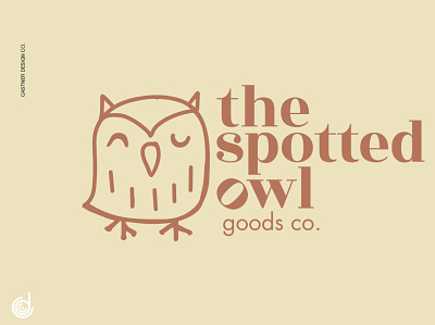 The Spotted Owl Goods Co. Logo art direction branding and identity design graphic design identity design illustration typography vector