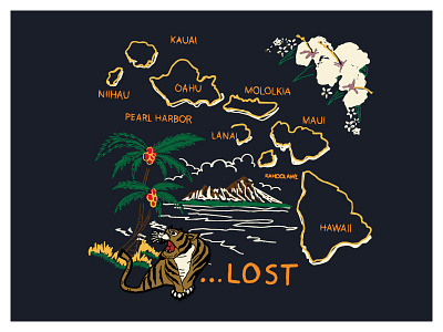 Lost Surfboards "china beach" apparel graphics branding designer graphic designer hawaii identity design illustration logo design tshirt art typography vector