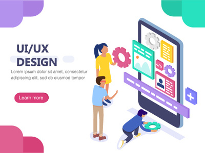 UI/UX Design landing page