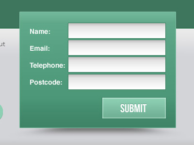 Clean Form css3 ps web xhtml