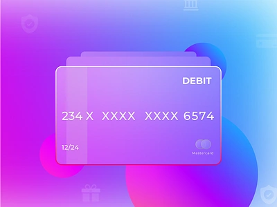 Glass Credit Card Design artwork bank bank card branding business card business card design business cards businesscard card card design creatives credit card credit card payment digital finance gradient inspo mastercard new online marketing