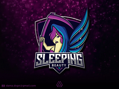 SLEEPING BEAUTY eSport Mascot Logo