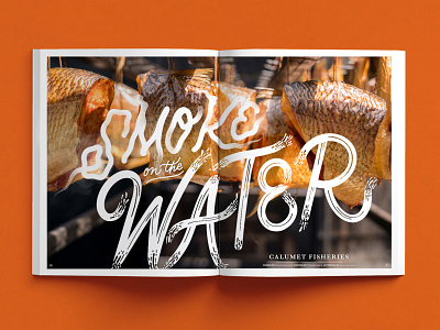 Smoke on the Water design editorial editorial design hand lettering lettering publication typography