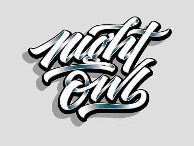Nightowl calligraphy creatives design lettering logo type typography vector