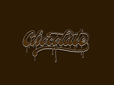 Chocolate chocolate custom type design lettering logo script type gang typography