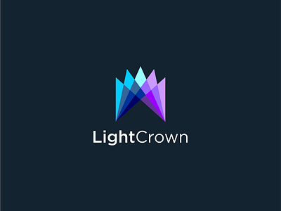 Light crown logo concept.